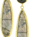 Coralia Leets Jewelry Design Mykonos Elongated Post Labradorite Earrings