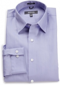 Kenneth Cole Reaction Men's Spread Collar Tonal Solid Woven Shirt