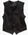 Add a bold layer to his suited-up look with this vest from Calvin Klein, with extra stretch for comfort.