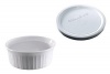 CorningWare French White Pop-Ins 16-Ounce Round Dish with Plastic Cover