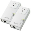 ZyXEL PLA407 HomePlug AV 200 Mbps Powerline Wall-Plug Adapter (Starter Kit - 2 Units)