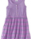 Splendid Littles Girls 2-6X Chambray Stripe Dress, Macaroon, 4T