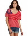 Hurley Juniors Flagship Crop Tee, Swedish Red, Small