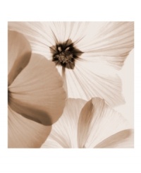 Nature up close provides the quietly intimate mood in this Leftbank canvas print of poppies. A beautiful way to complete a bedroom or anywhere else you want to experience the tranquility which only nature can provide.