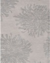 Area Rug 3x5 Rectangle Contemporary Gray Color - Surya Bombay Rug from RugPal