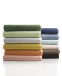 Martha Stewart Collection Low-Twist Hand Towel, 16 x 26 Milk / White