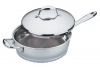 BergHOFF Professional Line Stainless Steel 3.1-Quart Covered Deep Skillet