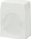 Primero CD & DVD Paper Sleeves with Window 100-Pack