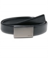 Understated elegance is the theme of this belt by Calvin Klein.