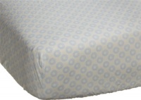 Carter's Blue Elephant Fitted Sheet, Blue/Choc, 28 X 52