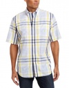 Nautica Men's Short Sleeve Large Plaid Woven