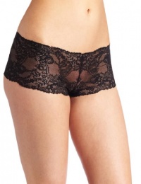 Calvin Klein Women's Seductive Comfort All Lace Hipster, Black, Large