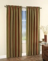 Faux Silk Stripe Lined Curtain Panel - 42 in. W x 84 in. L