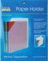 Advantus Cropper Hopper Vertical Paper Holder, Frost, 12-Inch-by-12-Inch