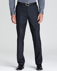 These polished dress pants handle the office environment with ease, and when you get an unexpected invitation for drinks after work, they transition seamlessly to the martini bar.