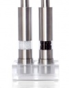 Pump & Grind Salt and Pepper Grinders, Stainless, Set of Two