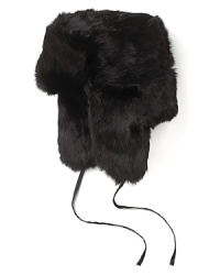 Crafted completely in luxurious rabbit fur with a simple polyester lining, this traditional Russian hat adds a decadent element to your winter wardrobe.