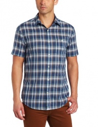 Original Penguin Men's Short Sleeve Navy Lawn Weight