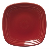 Fiesta 9-1/8-Inch Square Luncheon Plate, Scarlet