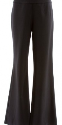 Eileen Fisher Black Wide Leg Trouser Pant with Yoke X-Small