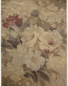 Nourison Zanibar Multicolor Large Flower 5.6-Feet by 7.5-Feet Polyacrylic Area Rug