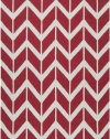 Area Rug 2x3 Rectangle Contemporary Venetian Red Color - Surya Fallon Rug from RugPal