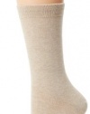 HUE Women's Huetopia Flat Knit Sock, Beige, 9-11