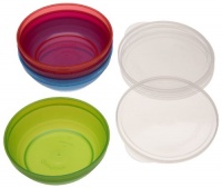 Gerber Graduates BPA Free 4 Pack Bunch-A-Bowls with Lids, Colors May Vary