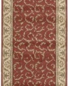 Nourison Zanibar Traditional Floral Brown 5.6-Feet Diameter Polyacrylic Area Rug