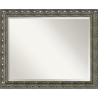 Barcelona Large Mirror in Champagne and Pewter