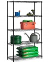 Honey-Can-Do SHF-01440 5-Tier Shelving Holds 800-Pounds per Shelf, 72-Inch, Black