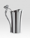 Stunning, lean lines and a blooming anemone flower accent along the handle of a polished, silverplated design. From the Belle Epoque Collection A thoughtful gift 10½H X 7 dia 51 fl oz Imported