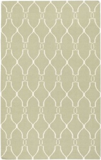 Area Rug 3x5 Rectangle Transitional Sage Color - Surya Fallon Rug from RugPal