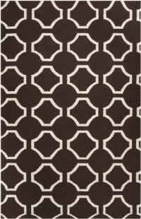 Area Rug 3x5 Rectangle Transitional Chocolate Color - Surya Fallon Rug from RugPal