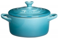 Le Creuset Stoneware 8-Ounce Petite Round Covered Casserole, Caribbean