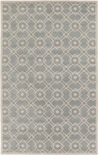 Area Rug 3x5 Rectangle Transitional Seafoam Color - Surya Goa Rug from RugPal