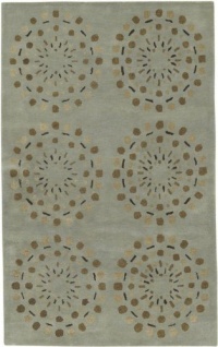 Area Rug 5x8 Rectangle Contemporary Spa Color - Surya Bombay Rug from RugPal