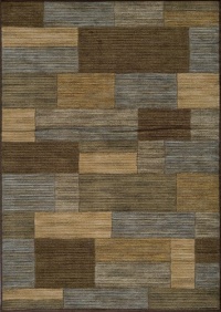 Area Rug 7x9 Rectangle Contemporary Brown Color - Momeni Dream Rug from RugPal