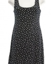 Bailey 44 Black Jersey Dot/Stripe Smurfette Shift Dress Small