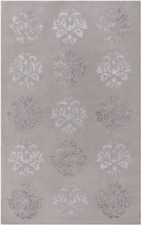 Area Rug 9x13 Rectangle Transitional Light Gray-Gray Color - Surya Tamira Rug from RugPal