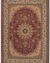 Couristan 7010/0002 IZMIR Royal Kashan 94-Inch by 134-Inch Polypropylene Area Rug, Persian Red