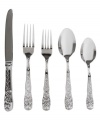 Embossed vines climb the trellis etched in each Mandarin utensil. From designer Lauren Ralph Lauren, the Mandarin 5-piece place settings achieve garden-style grandeur in polished 18/10 stainless steel.