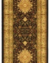 Area Rug 2x12 Runner Traditional Black - Creme Color - Safavieh Lyndhurst Rug from RugPal