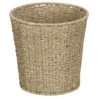 Household Essentials Woven Seagrass Waste Bin