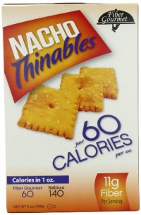 Fiber Gourmet Crackers, Nacho Thinables, 6 Ounce