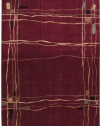 Nourison Parallels PR01 Rug - Red Size - 5.6 x 7.5 ft.