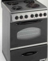 Avanti ER2402CSS 24 Freestanding Electric Range, Integrated Backsplash and Storage Drawer