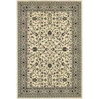 Sierra Mar Kismet Ivory/Black Rug Rug Size: 8'6 x 11'6