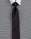 An elegant rendition of a simple necktie, rendered in a luxurious stretch cotton blend.About 2½ wide59% cotton/37% polyester/4% elastaneDry cleanMade in Italy