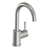 Moen 5100CSL Level One-Handle High Arc Single Mount Bar Faucet, Stainless Steel